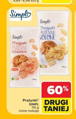 Prażynki solone Simpl promocja w Carrefour Market