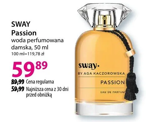 Woda perfumowana damska Passion promocja w Hebe