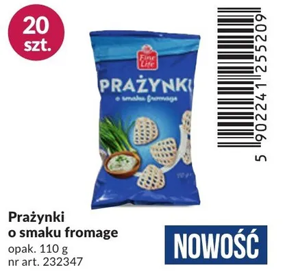 Prażynki o smaku fromage Fine Life promocja w Makro