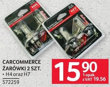 Żarówki samochodowe CARCOMMERCE ŻARÓWKI 2 H4 oraz H7 promocja w Selgros