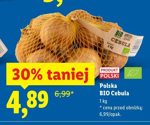 Cebula BIO promocja w Lidl