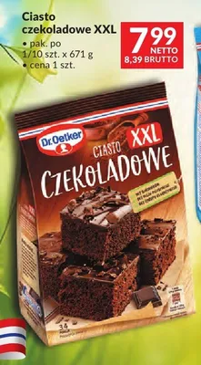 Ciasto czekoladowe XXL Dr.Oetker 671g promocja w Makro
