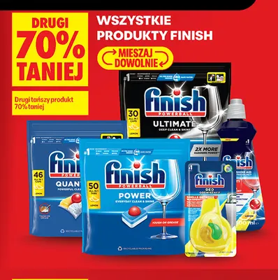 Płyn do zmywarki Finish Shine & Protect Lemon promocja w Biedronka