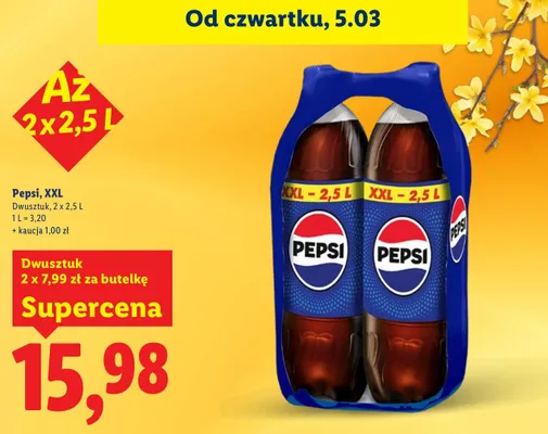 Pepsi XXL dwuszktuk promocja w Lidl