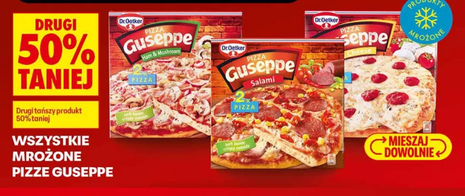 Pizza mrożona Guseppe Salami Dr. Oetker promocja w Biedronka