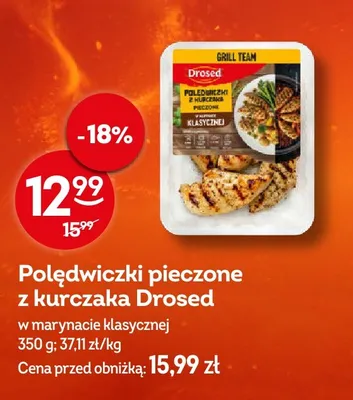 Polędwiczki pieczone z kurczaka Drosed w marynacie klasycznej promocja w Żabka