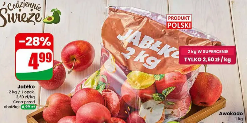 Jabłko 2 kg promocja w Dino