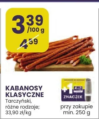 Kabanosy klasyczne Tarczyński promocja w Stokrotka