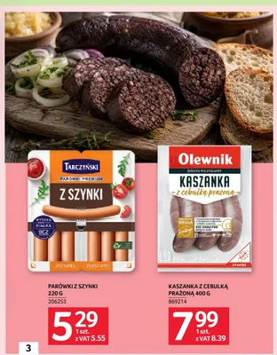 Kaszanka z cebulką prażoną Olewnik promocja w Selgros