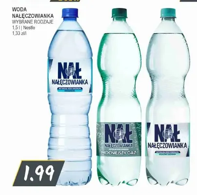 Woda niegazowana Nałęczowianka promocja w Słoneczko