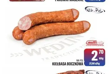 Kiełbasa boczkowa Nik-Pol promocja w Tomi Markt