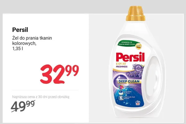 Żel do prania tkanin kolorowych Persil Expert Freshness Lavender promocja w Rossmann