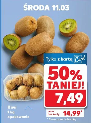 Kiwi opakowanie promocja w Kaufland