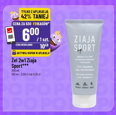 Żel 2w1 Ziaja Sport promocja w POLOmarket