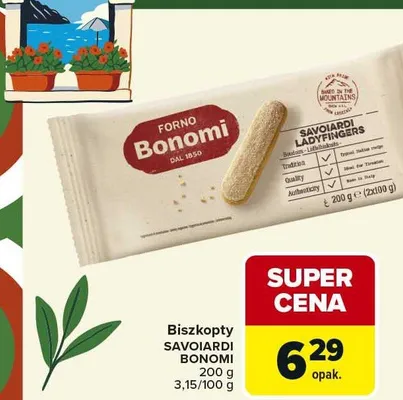 Biszkopty Savoiardi Bonomi promocja w Carrefour Market