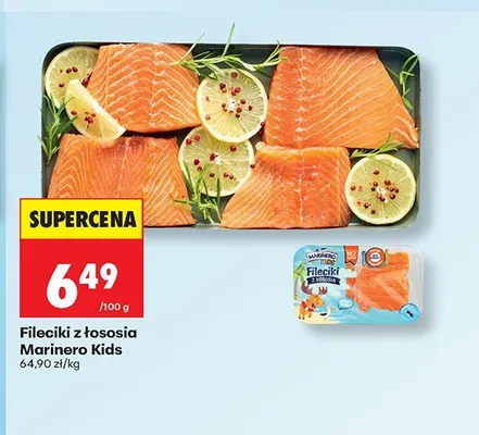 Fileciki z łososia Marinero Kids promocja w Biedronka