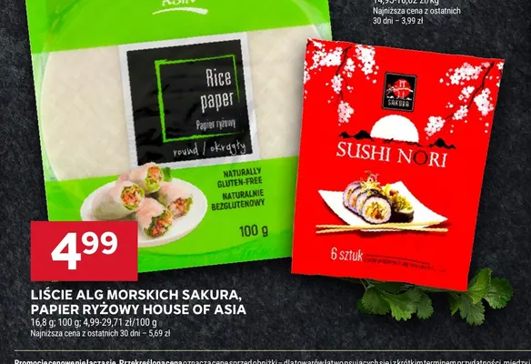Papier ryżowy okrągły House of Asia promocja w Stokrotka