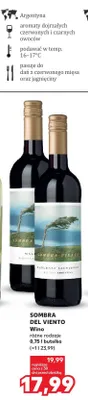 Wino czerwone Sombra del Viento Cabernet Sauvignon promocja w Kaufland