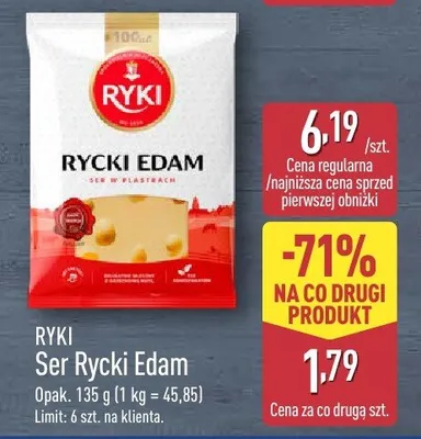Ser Rycki Edam promocja w Aldi
