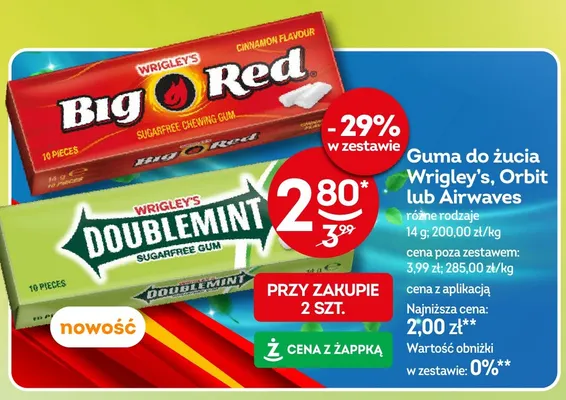 Guma do żucia Orbit promocja w Żabka