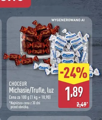 Cukierki Michasie luz Choceur promocja w Aldi