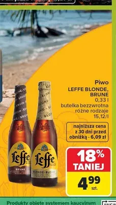 Piwo Leffe Blonde 330 ml promocja w Carrefour Market