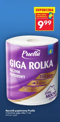 Ręcznik papierowy 3 warstwy, giga rolka, 1 szt. promocja w LEWIATAN