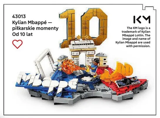 Klocki LEGO Kylian Mbappé – piłkarskie momenty 43013 promocja w LEGO