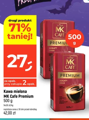 Kawa mielona MK Cafe Premium promocja w Dealz