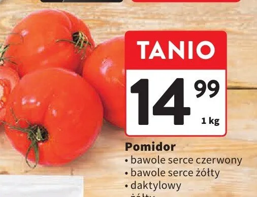 Pomidor żółty luz promocja w Intermarche