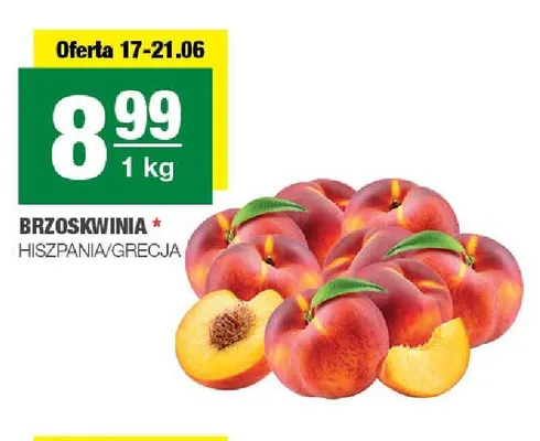 Brzoskwinia Hiszpania/Grecja promocja w SPAR