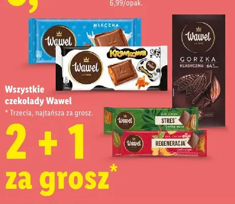 Czekolada mleczna Wawel promocja w Lidl