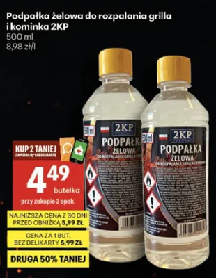 Podpałka żelowa do rozpalania grilla i kominka 2KP promocja w Delikatesy Centrum