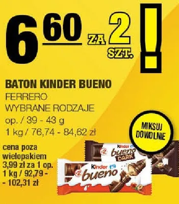 Baton Kinder Bueno promocja w SPAR