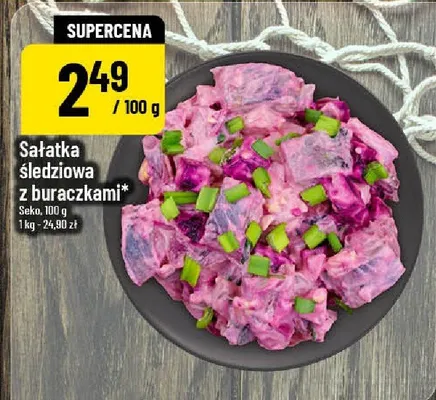 Sałatka śledziowa z buraczkami promocja w POLOmarket