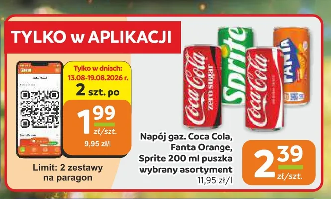 Napój gazowany Coca-Cola promocja w Gama