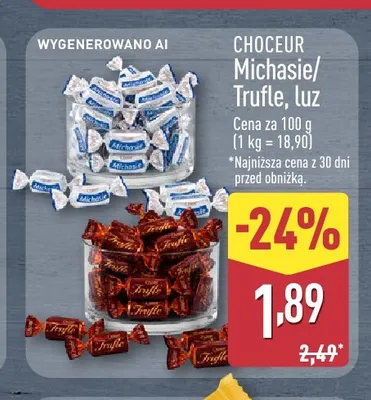 Cukierki Trufle Choceur luz promocja w Aldi