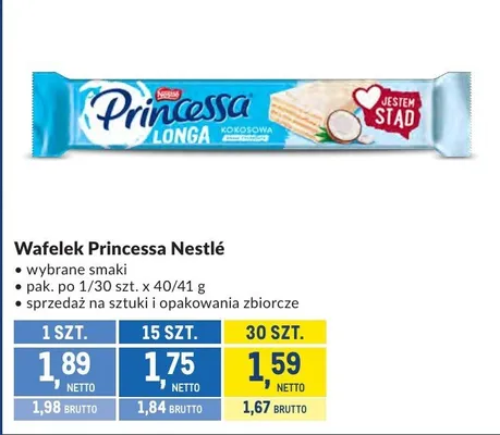 Wafelek Princessa Nestlé promocja w Makro