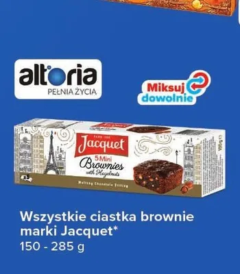 Ciastka brownie marki Jacquet promocja w Carrefour