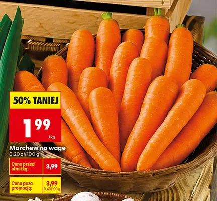 Marchew na wagę polska promocja w Biedronka