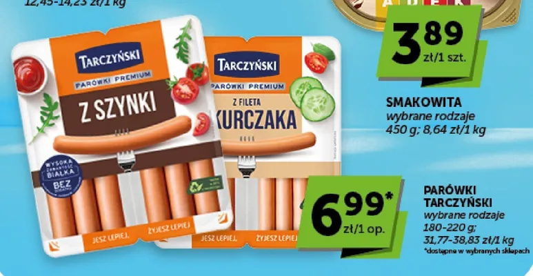 Parówki z fileta kurczaka Tarczyński Premium promocja w Euro Sklep