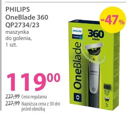 Maszynka do golenia OneBlade 360 QP2734/23 promocja w Hebe