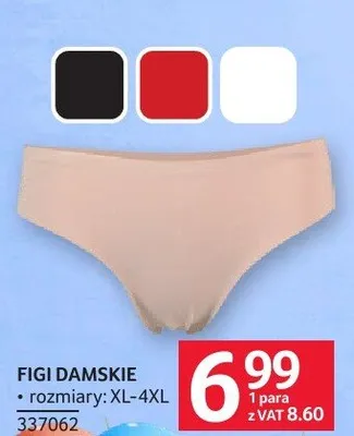 Figi damskie, rozmiary XL-4XL promocja w Selgros