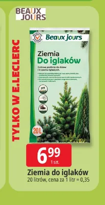 Ziemia do iglaków Beaux Jours promocja w Leclerc