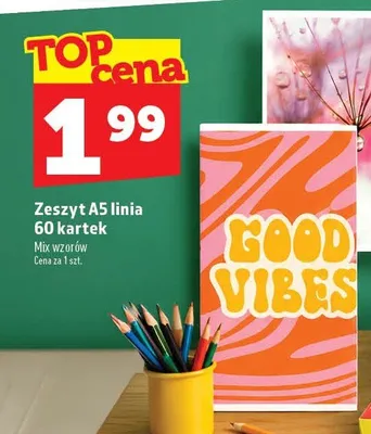Zeszyt A5 linia 60 kartek promocja w TOPAZ