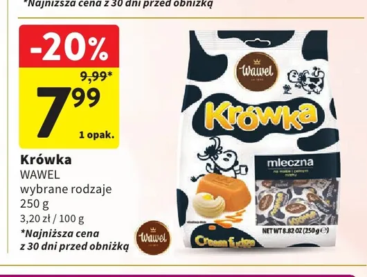 Krówka mleczna Wawel promocja w Intermarche