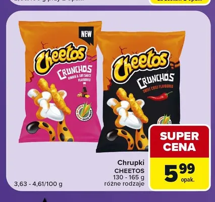 Chrupki Cheetos Crunchos Ginger & Soy Sauce promocja w Carrefour Express