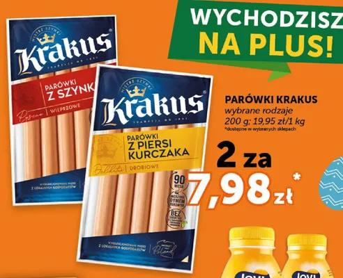 Parówki wybrane rodzaje promocja w Euro Sklep