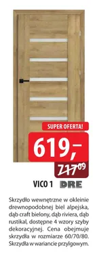 Drzwi VICO 1 DRE promocja w Dobre Dla Domu