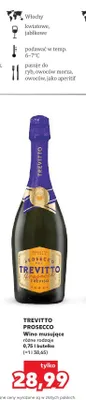 Wino musujące Trevitto Prosecco promocja w Kaufland